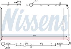 RADIATOR RACIRE MOTOR NISSENS 67708 - Compatibil cu SUBARU