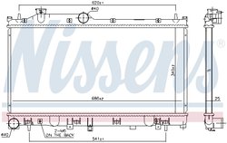 Radiator racire motor Nissens 67745