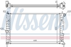 Radiator racire motor Nissens 68002A