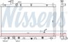 RADIATOR RACIRE MOTOR NISSENS 681372 - Compatibil cu HONDA