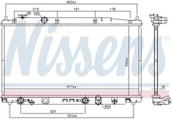 Radiator racire motor Nissens 681374
