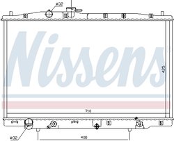 Radiator racire motor Nissens 681393