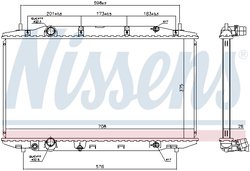 Radiator racire motor Nissens 681408