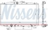 RADIATOR RACIRE MOTOR NISSENS 68152 - Compatibil cu HONDA
