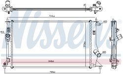 RADIATOR RACIRE MOTOR NISSENS 68503 - Compatibil cu MAZDA