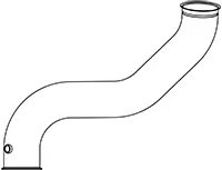 RACORD EVACUARE DINEX 68524 - Compatibil cu SCANIA