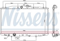 Radiator racire motor Nissens 68604
