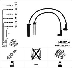 FISE BUJII NGK 6864 - Compatibil cu CHRYSLER