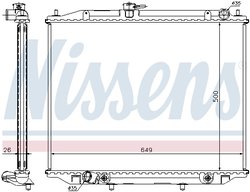 Radiator racire motor Nissens 68707A