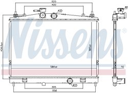 Radiator racire motor Nissens 68735