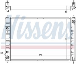 Radiator racire motor Nissens 68743