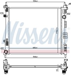 Radiator racire motor Nissens 68752