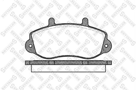 Set placute frana Stellox 688 000-SX