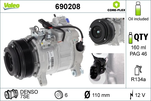 Compresor climatizare Valeo 690208