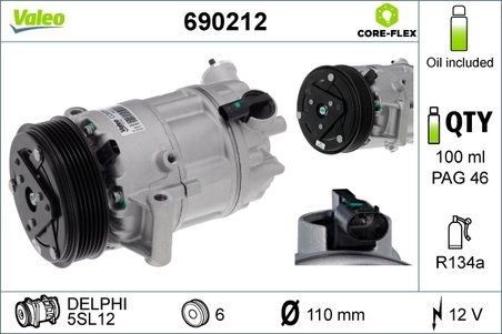 Compresor climatizare Valeo 690212
