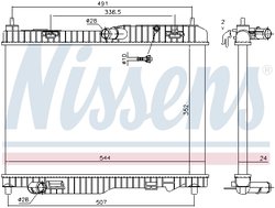 Radiator racire motor Nissens 69233