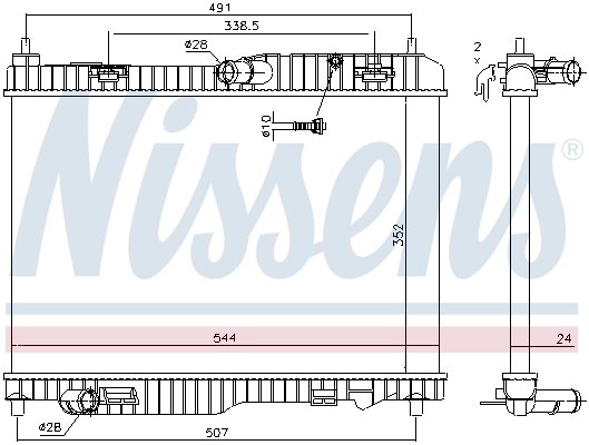 Radiator racire motor Nissens 69233