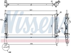 RADIATOR RACIRE MOTOR NISSENS 69226 - Compatibil cu FORD