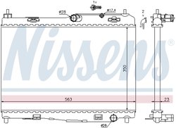 RADIATOR RACIRE MOTOR NISSENS 69235 - Compatibil cu FORD