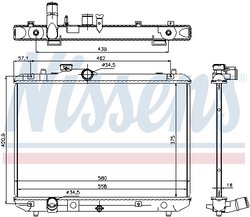 Radiator racire motor Nissens 69400