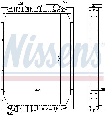 Radiator racire motor Nissens 69601A