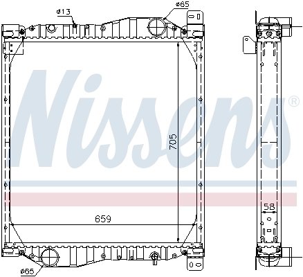 Radiator racire motor Nissens 69606A