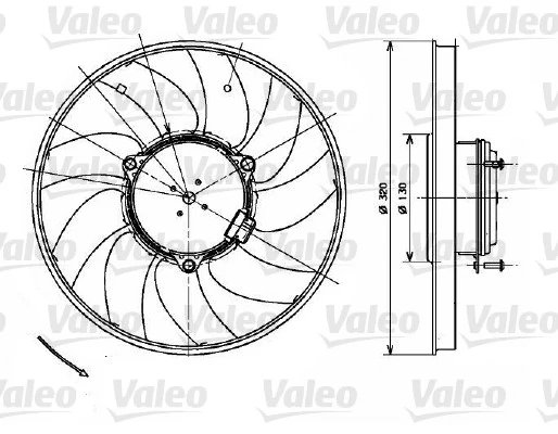 VENTILATOR RADIATOR RACIRE VALEO 696083 - Compatibil cu MERCEDES-BENZ, VW
