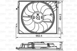 Ventilator radiator racire Valeo 696881