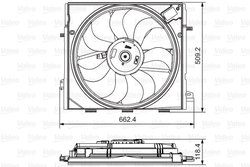Ventilator radiator racire Valeo 696873