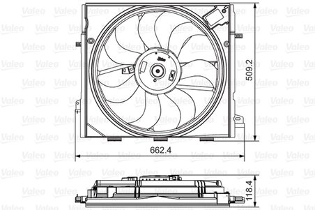 Ventilator radiator racire Valeo 696873