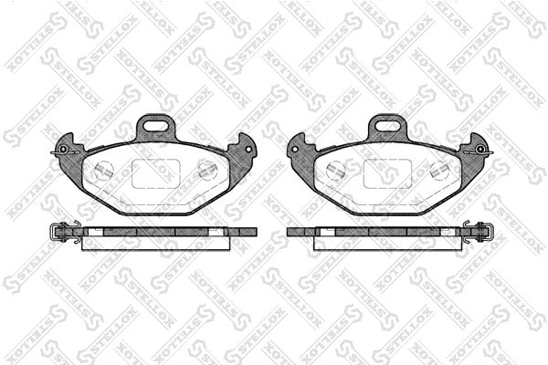 Set placute frana Stellox 697 000B-SX