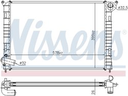 RADIATOR RACIRE MOTOR NISSENS 69703A - Compatibil cu MINI