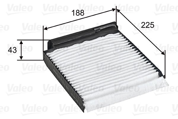 FILTRU AER HABITACLU VALEO 698753 - Compatibil cu DACIA, LADA, NISSAN, RENAULT