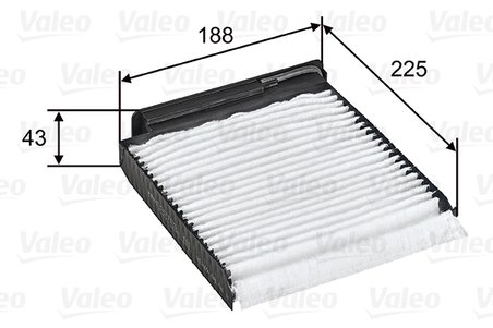 FILTRU AER HABITACLU VALEO 698753 - Compatibil cu DACIA, LADA, NISSAN, RENAULT