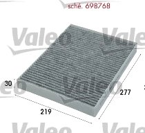 Filtru aer habitaclu Valeo 698768