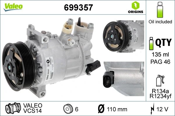 Compresor climatizare Valeo 699357