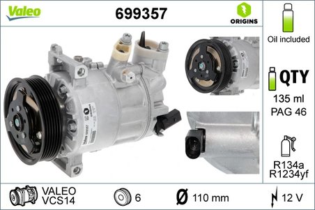 Compresor climatizare Valeo 699357