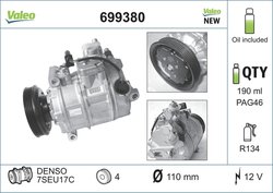 COMPRESOR CLIMATIZARE VALEO 699380 - Compatibil cu AUDI