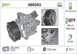 COMPRESOR CLIMATIZARE VALEO 699393 - Compatibil cu CITROEN, PEUGEOT, TOYOTA