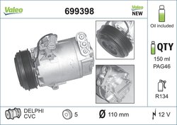 COMPRESOR CLIMATIZARE VALEO 699398 - Compatibil cu OPEL, VAUXHALL