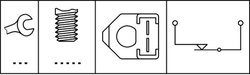 COMUTATOR LUMINI FRANA HELLA 6DF 003 263-081 - Compatibil cu AUDI, FORD, SEAT, SKODA, VW