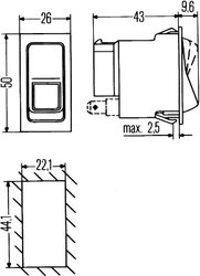 COMUTATOR HELLA 6EH 004 570-011 - Piesa auto compatibila cu mai multe marci