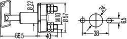CONTACT PRINCIPAL, BATERIE HELLA 6EK 002 843-013 - Piesa auto compatibila cu mai multe marci