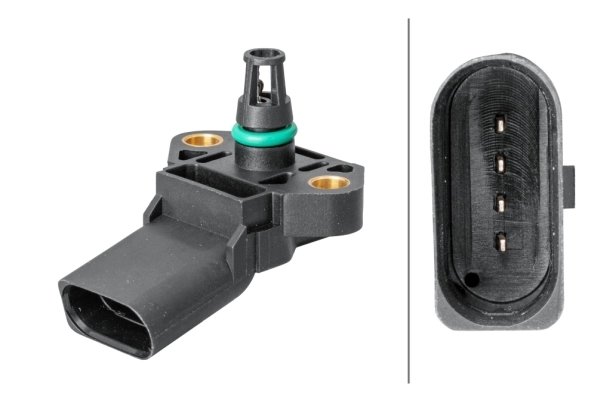 SENZOR PRESIUNE SUPRAALIMENTARE HELLA 6PP 009 400-251 - Compatibil cu AUDI, SEAT, SKODA, VW
