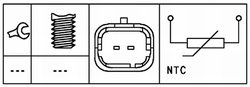 SENZOR TEMPERATURA LICHID RACIRE HELLA 6PT 009 309-431 - Compatibil cu FIAT, LANCIA