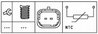 SENZOR TEMPERATURA LICHID RACIRE HELLA 6PT 009 309-431 - Compatibil cu FIAT, LANCIA
