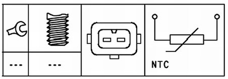 SENZOR TEMPERATURA LICHID RACIRE HELLA 6PT 009 309-541 - Compatibil cu BMW, LAND ROVER, MINI