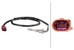 Senzor temperatura gaze evacuare HELLA 6PT 010 376-111