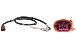 SENZOR TEMPERATURA GAZE EVACUARE HELLA 6PT 010 376-191 - Compatibil cu VW