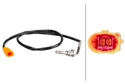 SENZOR TEMPERATURA GAZE EVACUARE HELLA 6PT 010 376-261 - Compatibil cu SEAT, SKODA, VW